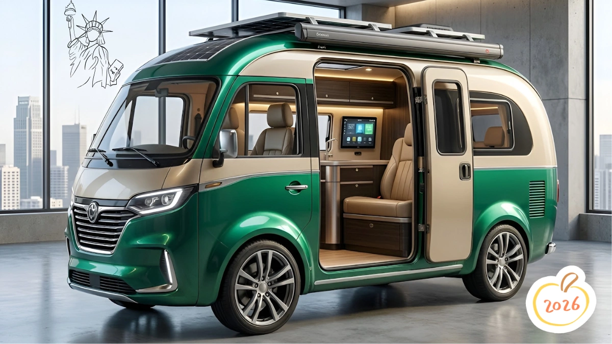 2026 Pink Electric Camper Van